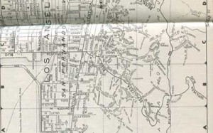 Mulholland Map 1956 – Vintage Los Angeles