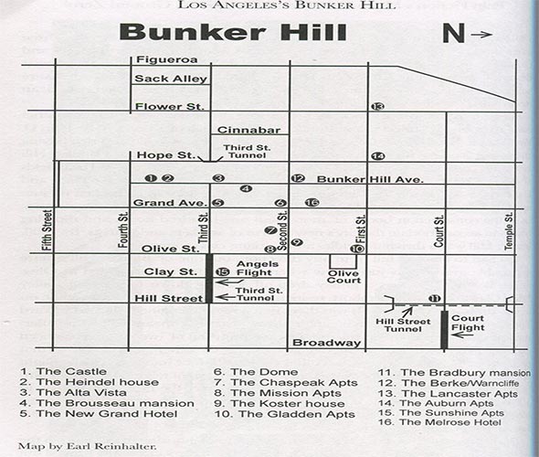 map of bunker hills
