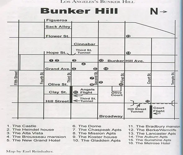 map of bunker hills