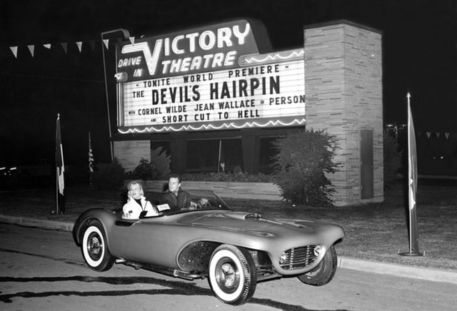Vintage Los Angeles drive-in movies