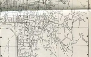 Mulholland Map 1956 – Vintage Los Angeles